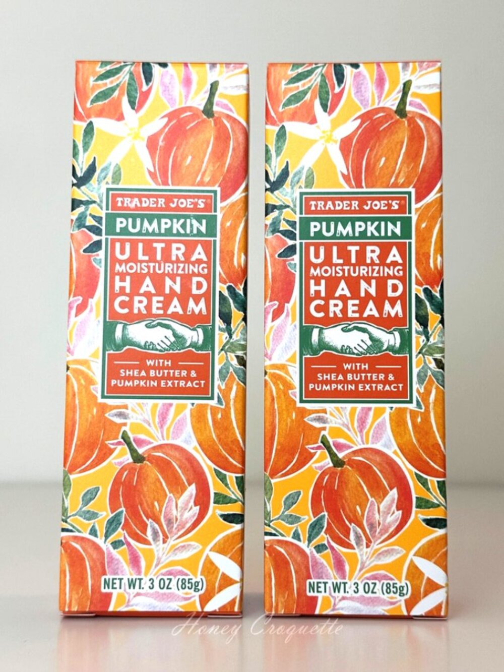 2 X Trader Joe’s Pumpkin Ultra Moisturizing Hand Cream 3 oz New in Box